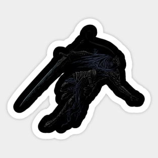 Fall of the Rebel Knight of Gwyn Sticker